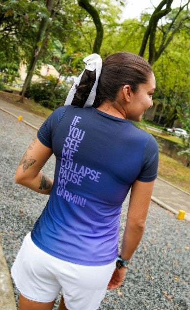 Camiseta Mujer If You See Me Collapse Pause My Garmin