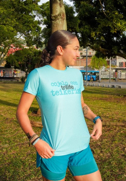 Camiseta Mujer/Cojelo con teikerisi