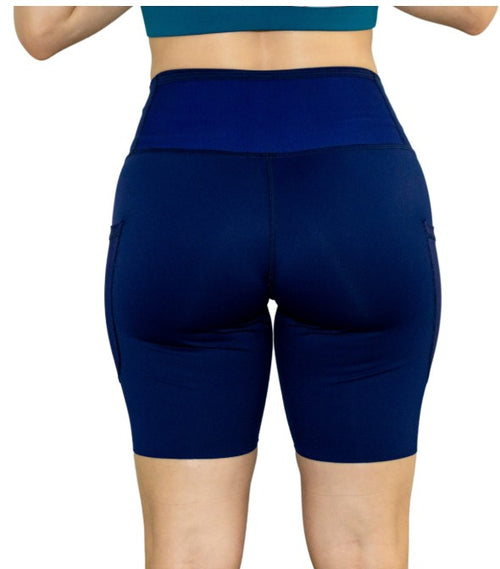 Biker Mujer Sin costuras AZUL OSCURO