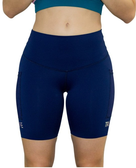 Biker Mujer Sin costuras AZUL OSCURO