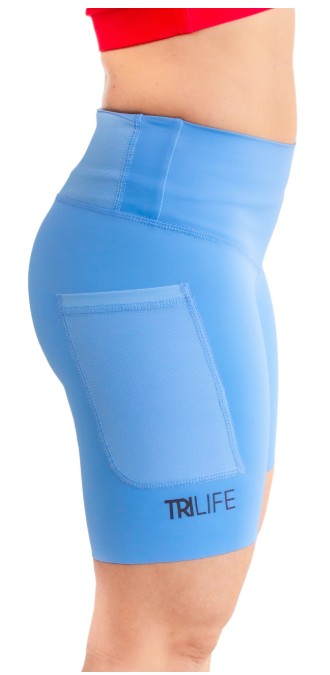 Biker Mujer Sin costuras AZUL CLARO