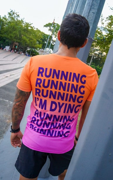 Camiseta Hombre/Running I´m Dying