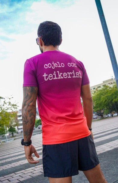Camiseta Hombre/Degradado Cojelo con teikerisi
