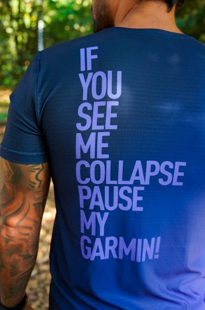 Camiseta Hombre If You See Me Collapse Pause My Garmin