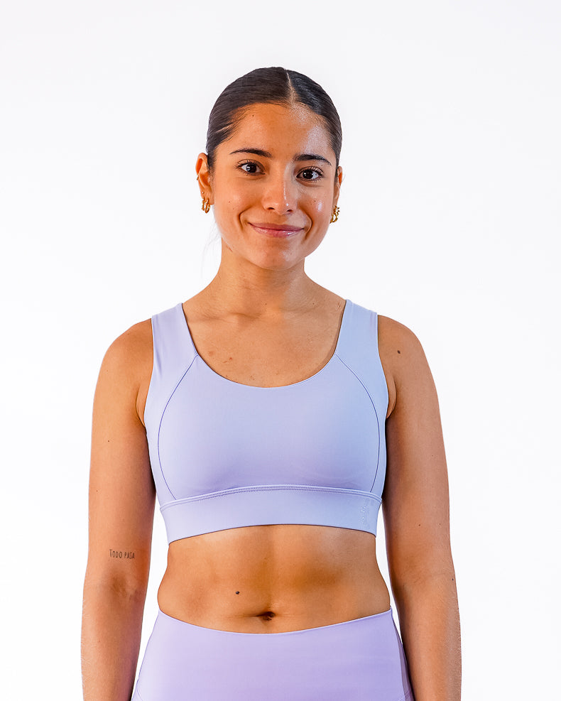 Top Lila CON Espalda Descubierta