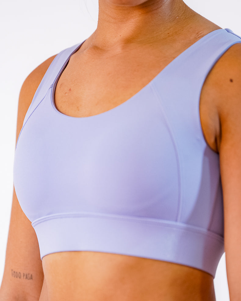 Top Lila CON Espalda Descubierta