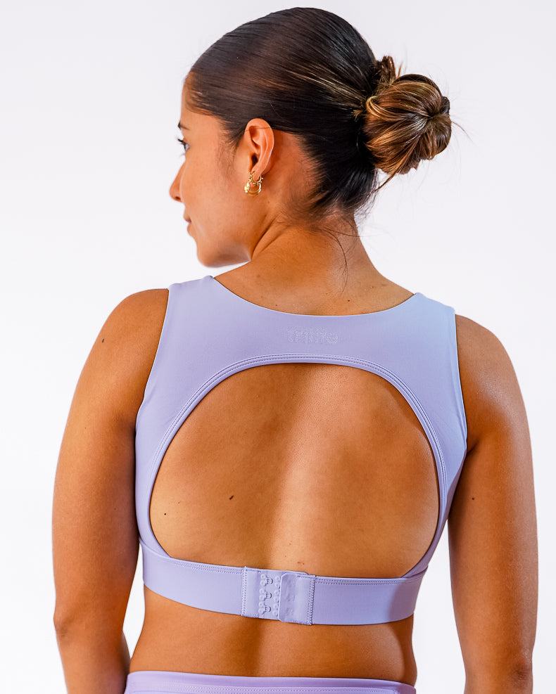 Top Lila CON Espalda Descubierta