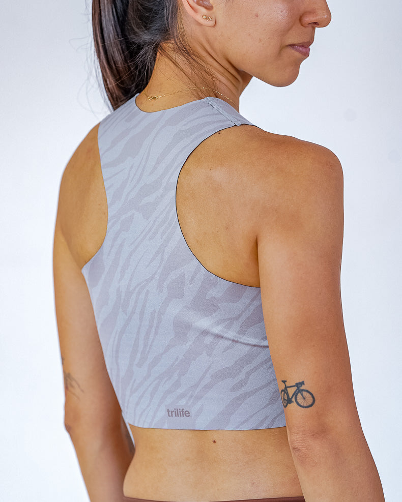 Top doble faz SIN costuras Gris