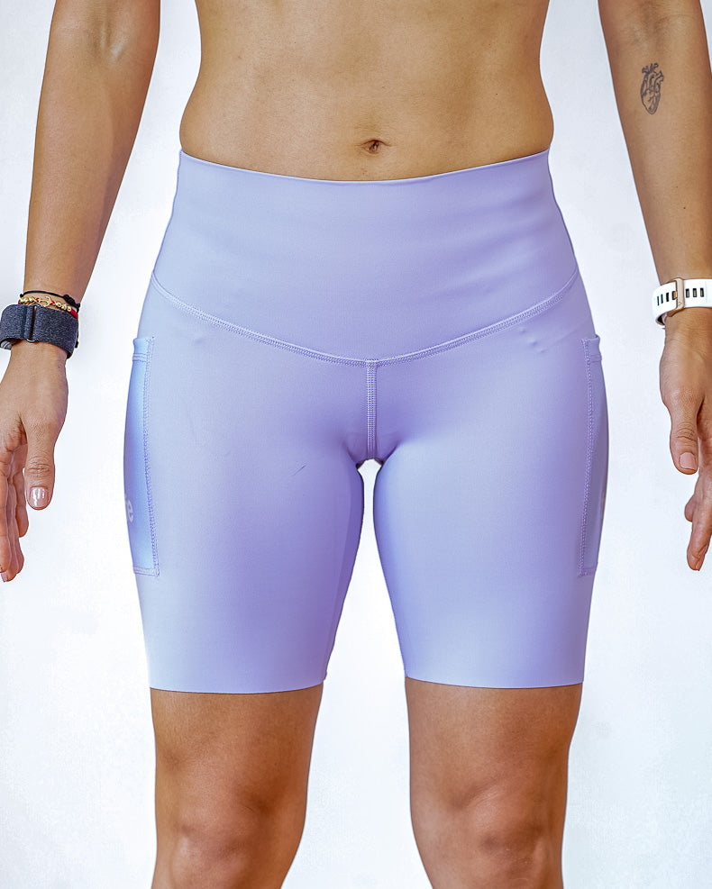 Biker Mujer Sin costuras Lila
