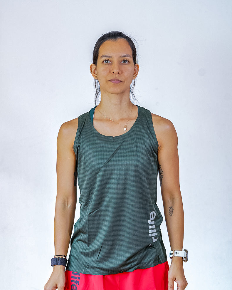 Esqueleto Mujer  SIN costuras XX Verde Militar