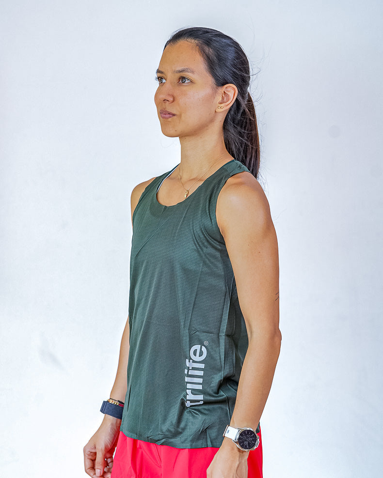 Esqueleto Mujer  SIN costuras XX Verde Militar
