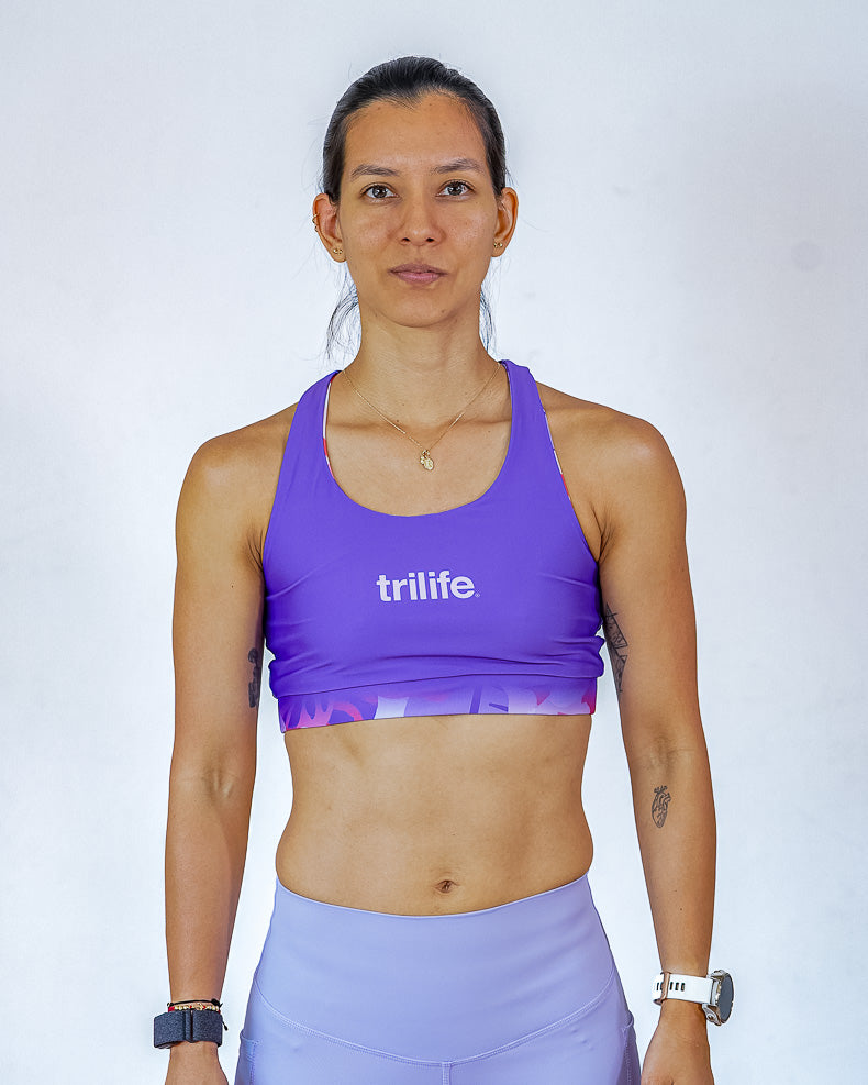Top doble faz/Morado