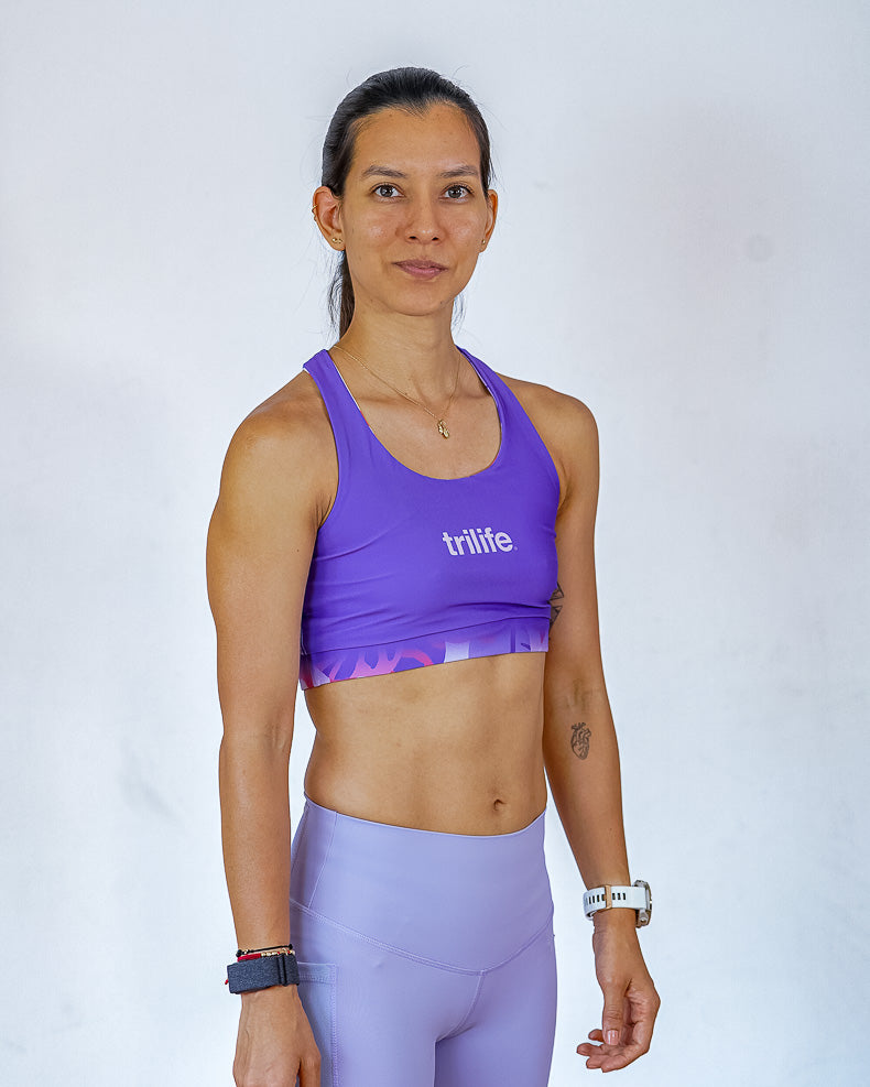 Top doble faz/Morado