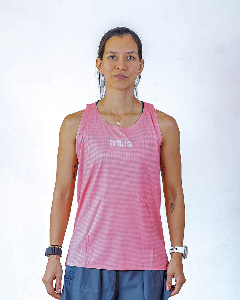 Esqueleto Mujer SIN costuras RUNNER Rosa