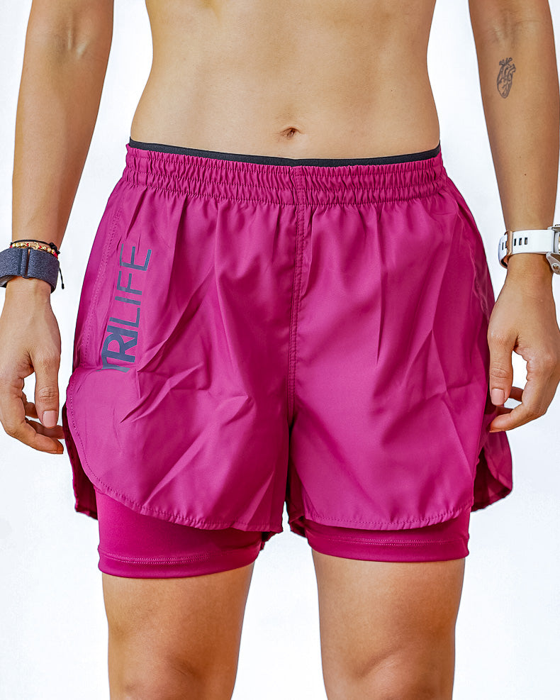 Short Mujer Vino Tinto
