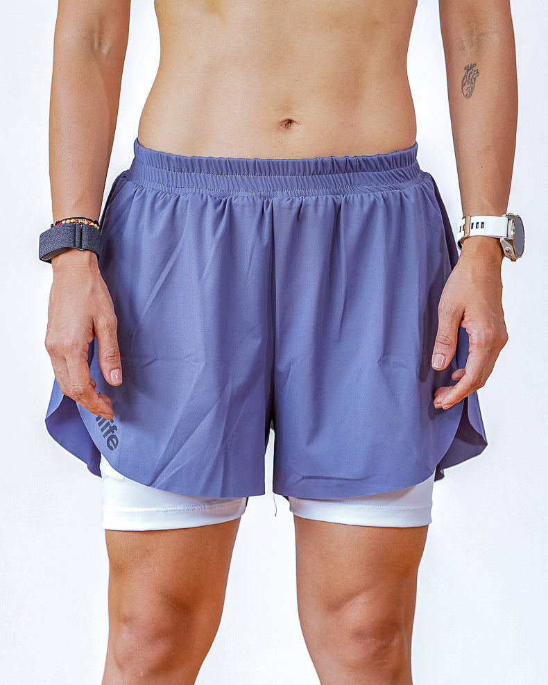 Short Mujer Sin Costuras Gris con Licra