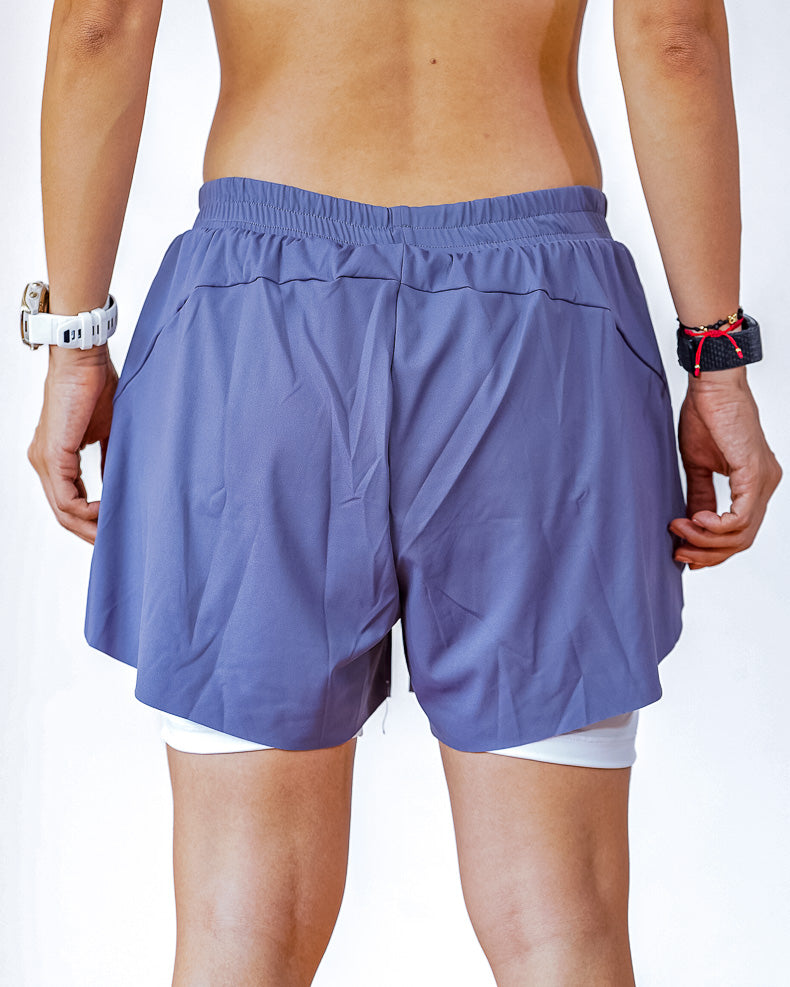 Short Mujer Sin Costuras Gris con Licra