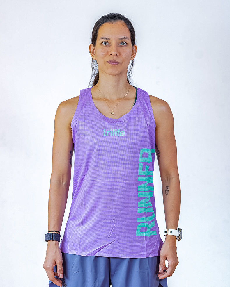 Esqueleto Mujer SIN costuras RUNNER Morado Claro