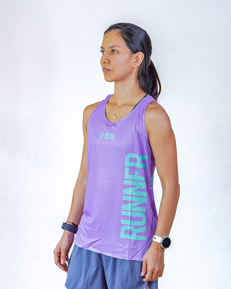 Esqueleto Mujer SIN costuras RUNNER Morado Claro