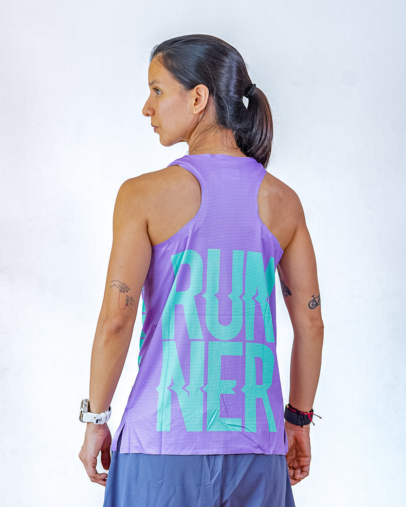 Esqueleto Mujer SIN costuras RUNNER Morado Claro