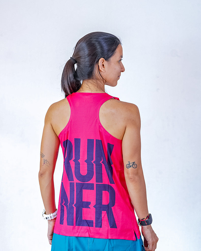 Esqueleto Mujer SIN costuras RUNNER ROJA
