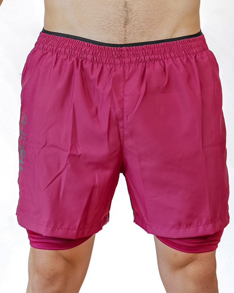 Pantaloneta Hombre Vino tinto