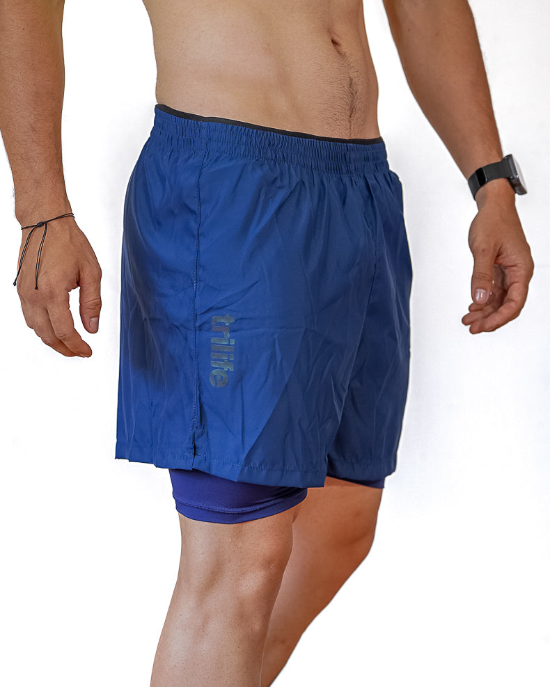 Pantaloneta Hombre Azul Oscura