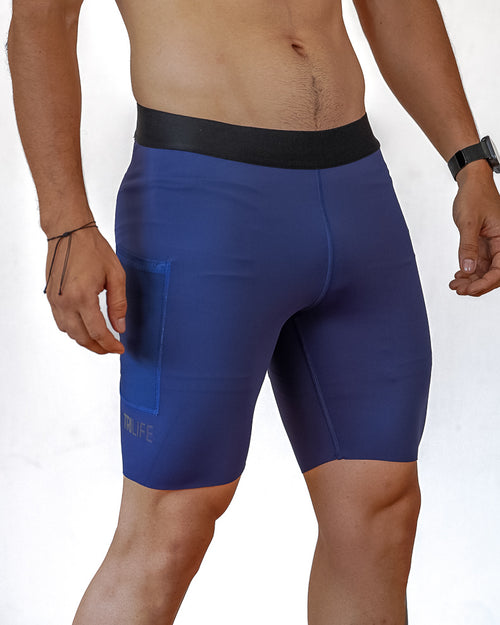 Biker Hombre Azul Oscuro