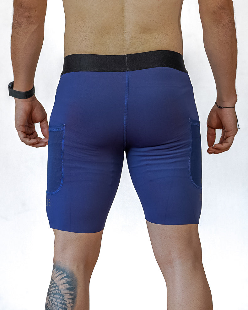 Biker Hombre Azul Oscuro