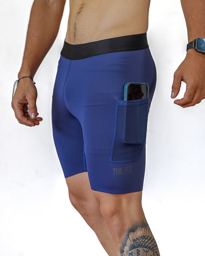 Biker Hombre Azul Oscuro