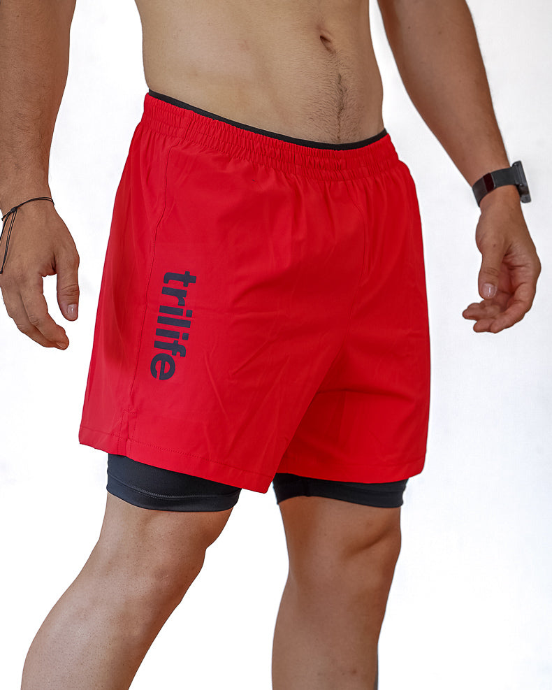 Pantaloneta Hombre Roja