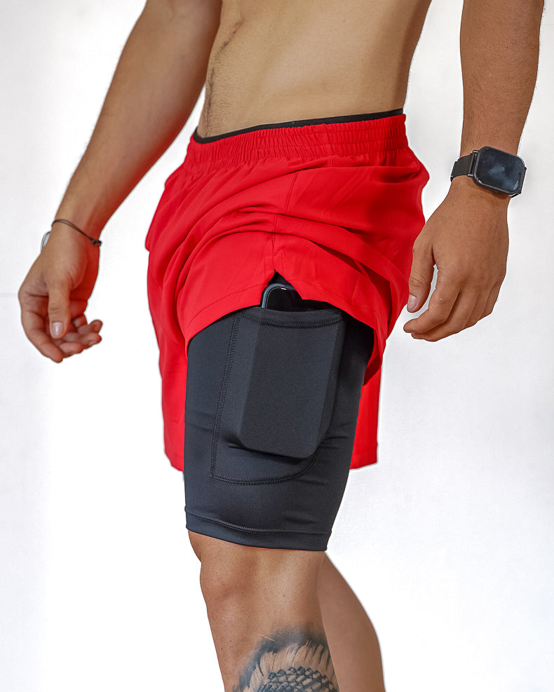 Pantaloneta Hombre Roja