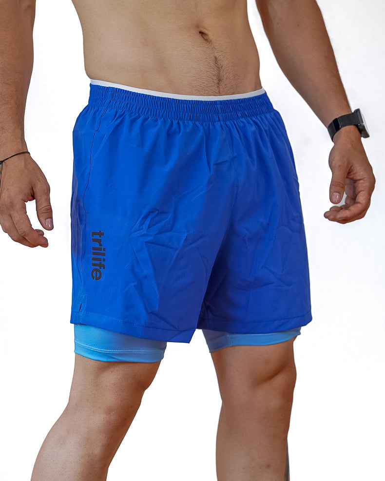 Pantaloneta Hombre AzulClaro