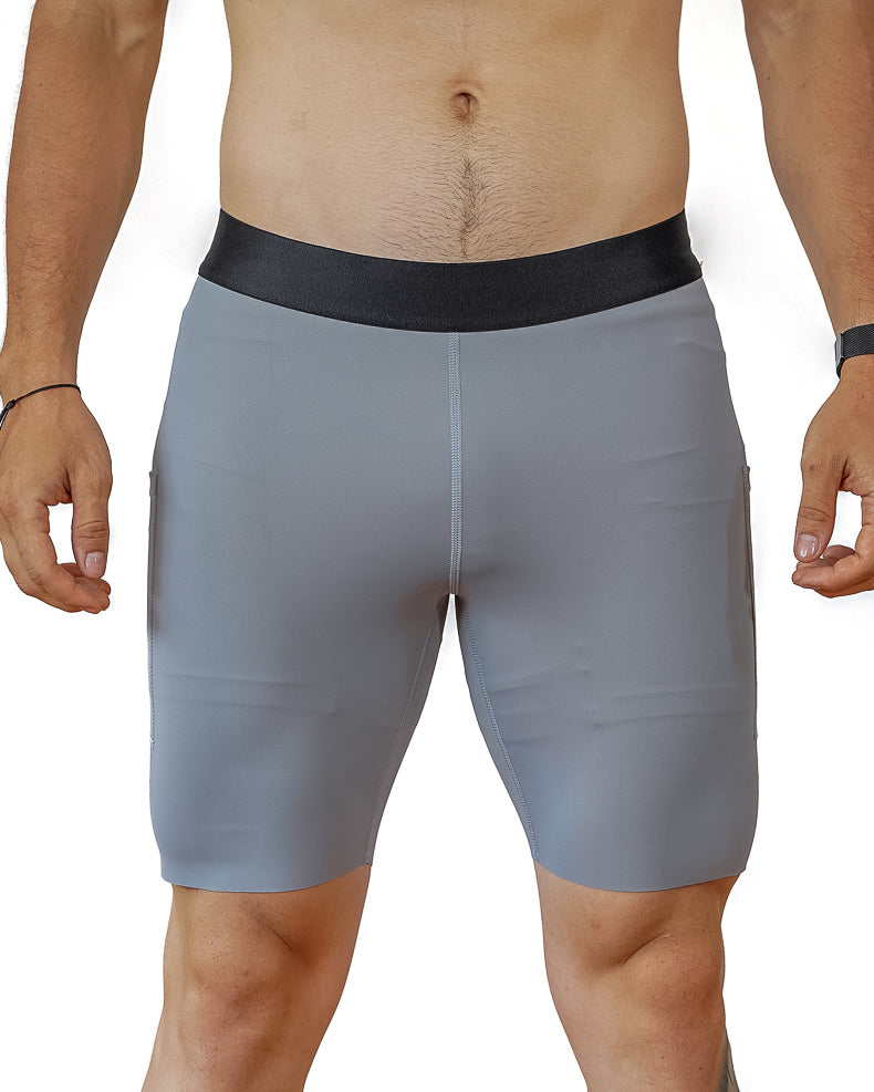 Biker Hombre  Gris
