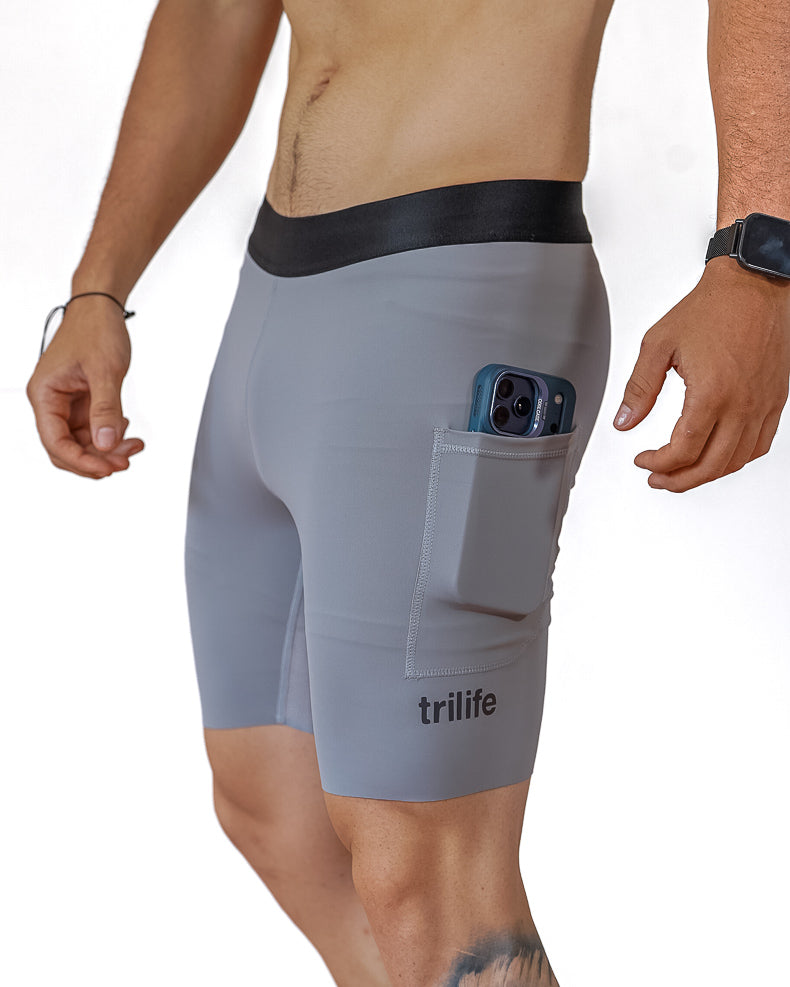 Biker Hombre  Gris