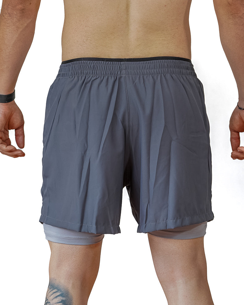 Pantaloneta Hombre Gris