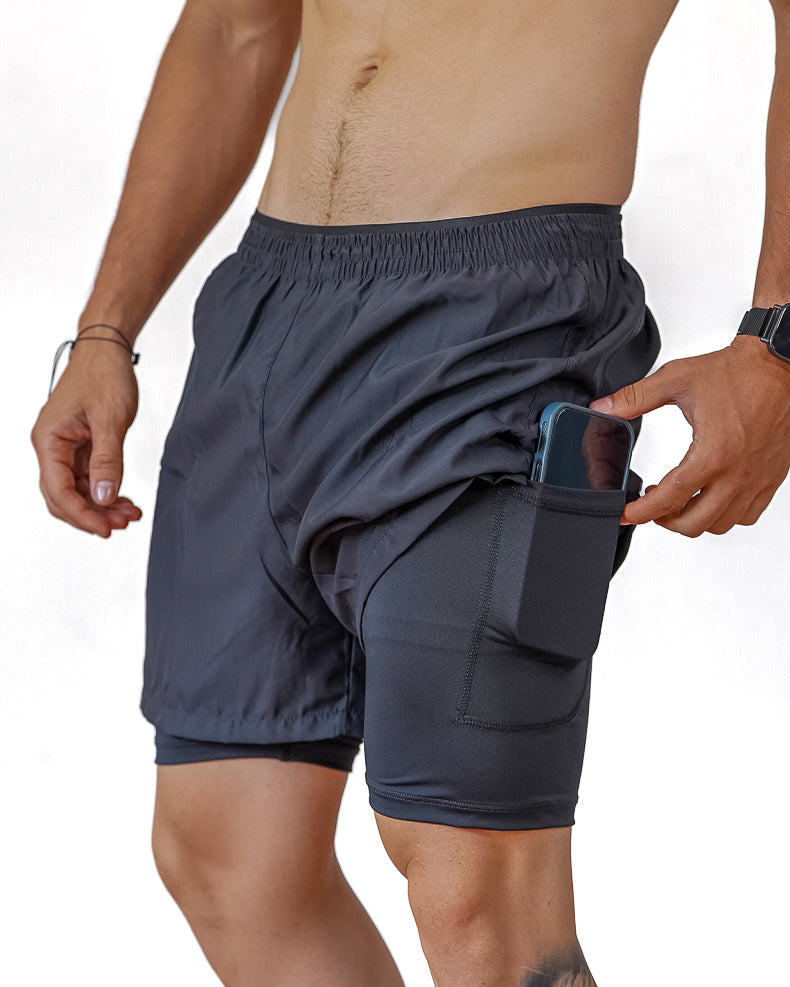 Pantaloneta Hombre Negra