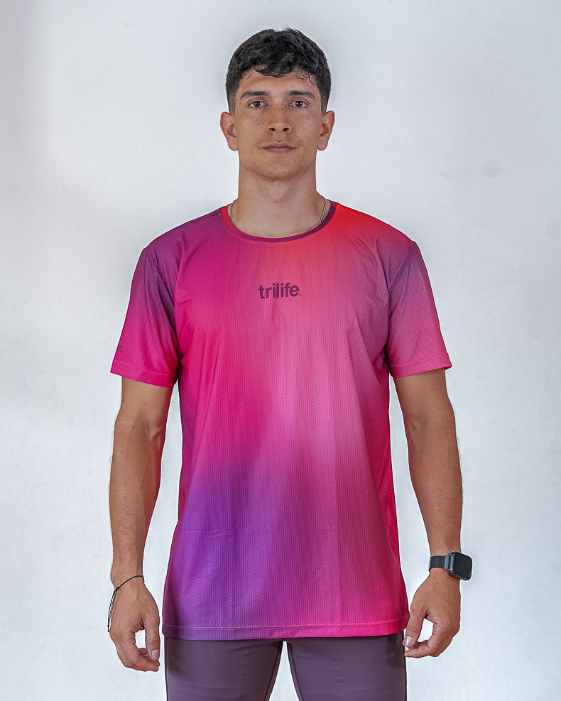 Camiseta Hombre RUN MORE, STRESS LESS