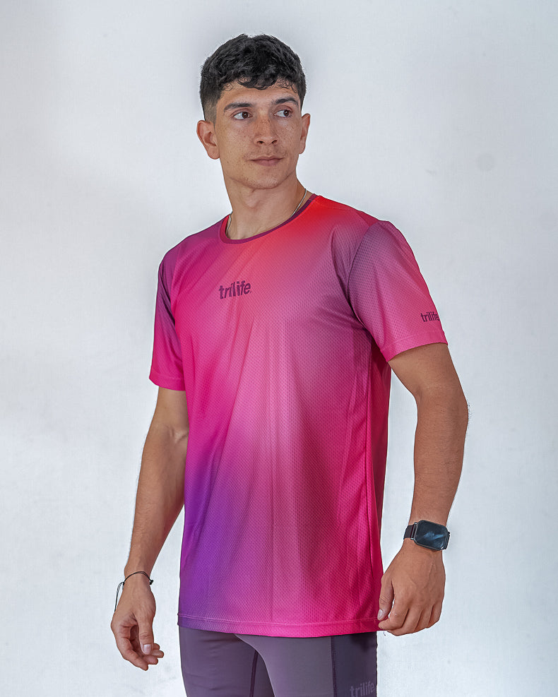 Camiseta Hombre RUN MORE, STRESS LESS