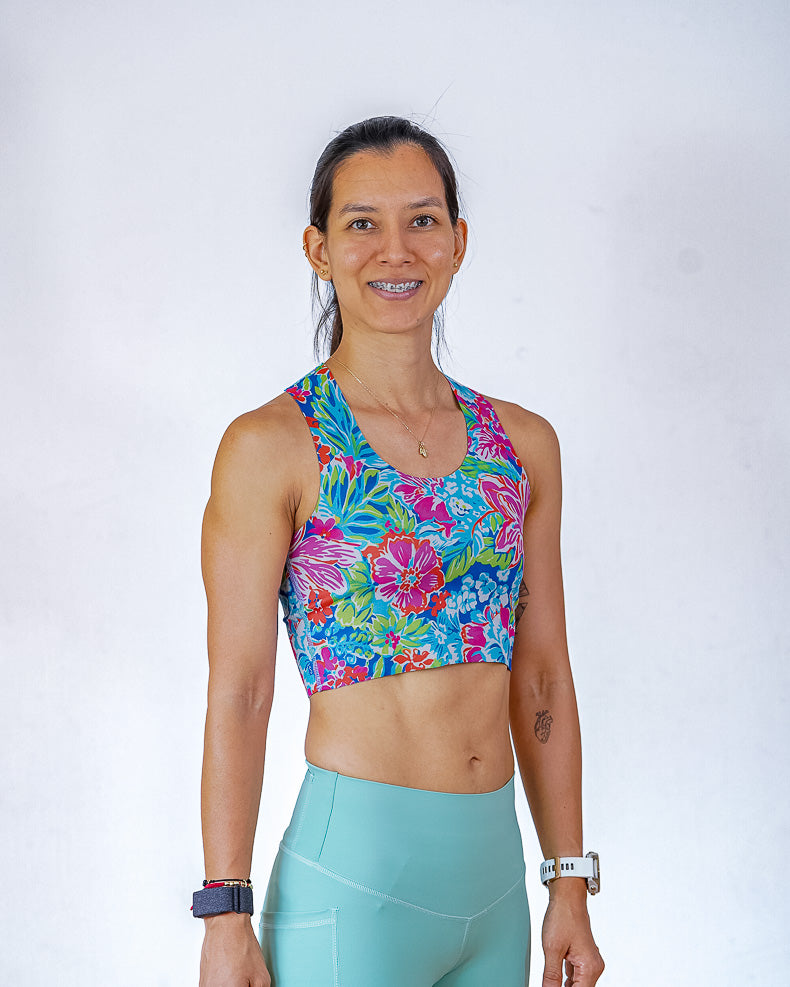 Top doble faz SIN costuras Floral