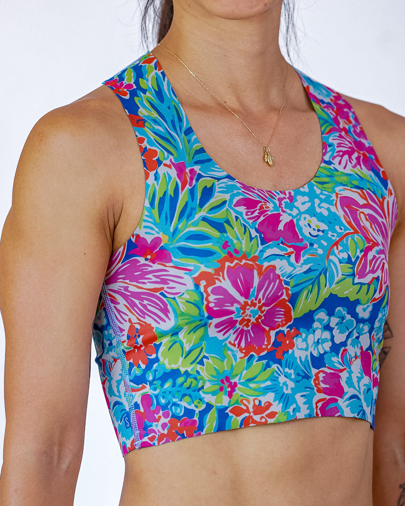 Top doble faz SIN costuras Floral