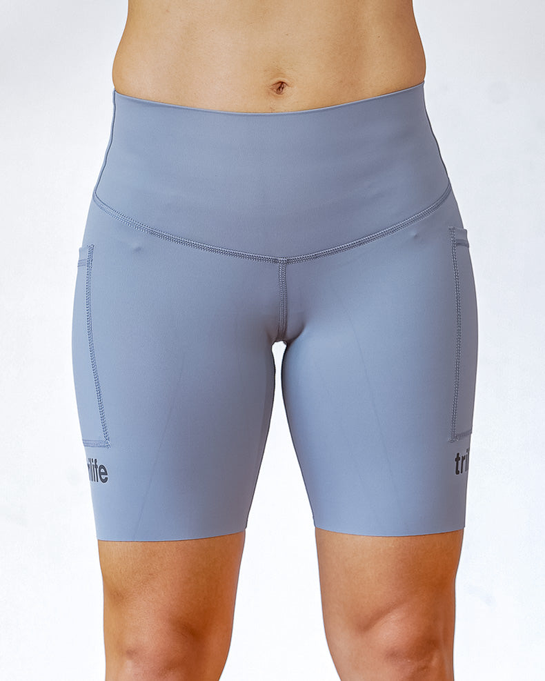 Biker Mujer Sin costuras Gris