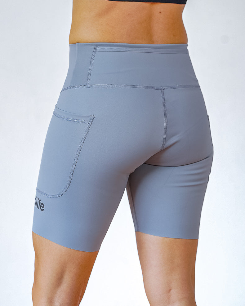Biker Mujer Sin costuras Gris