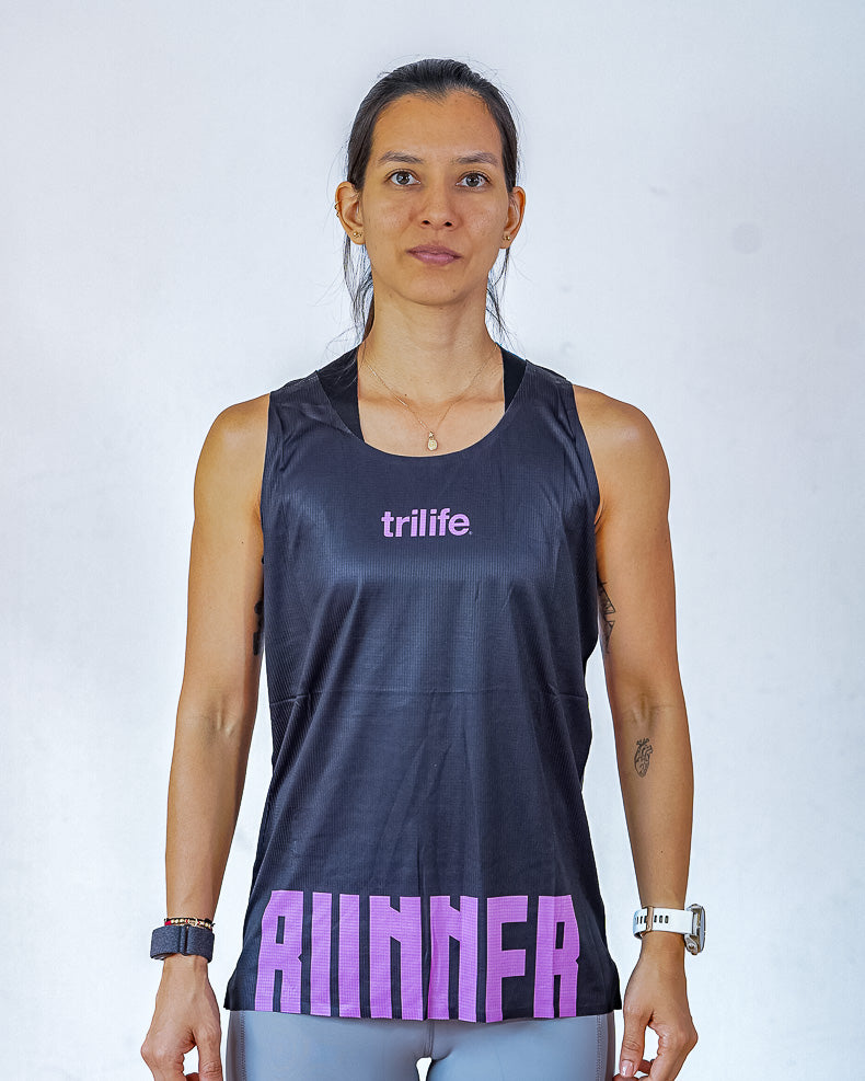 Esqueleto Mujer SIN costuras RUNNER Negra