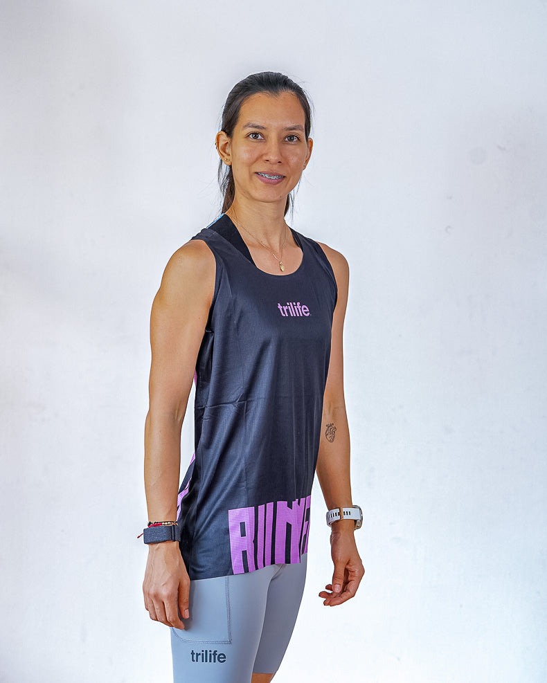 Esqueleto Mujer SIN costuras RUNNER Negra