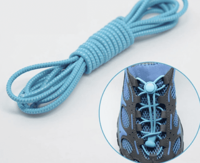 Cordones Azul claro-puntos